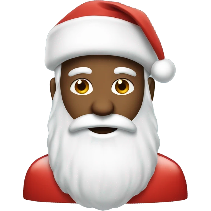 Santa with a Santa hat emoji
