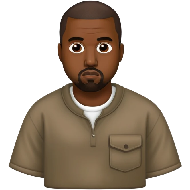 face of Kanye West emoji