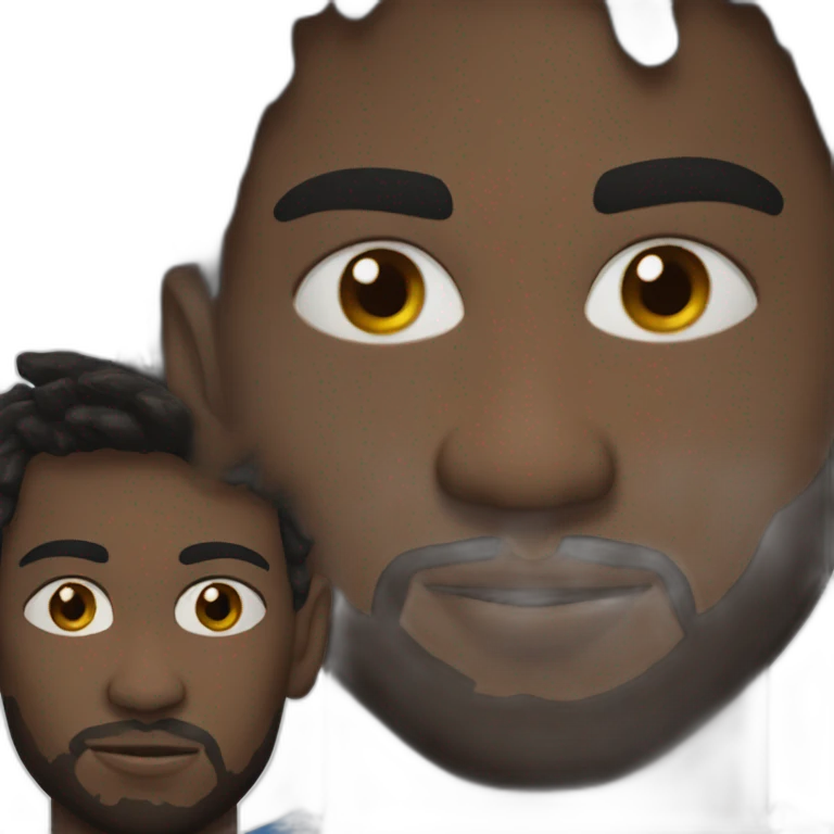 Realistic-black-skin-Messi emoji