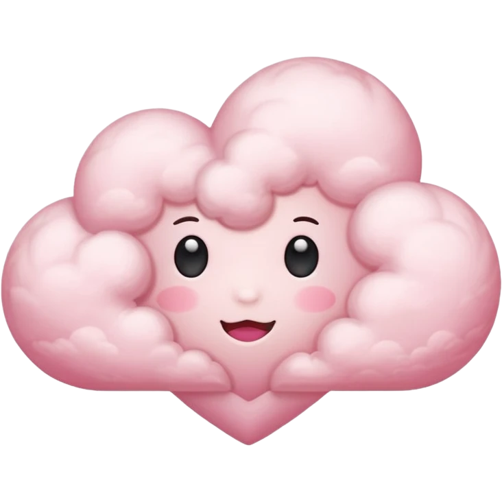 pink heart cloud emoji