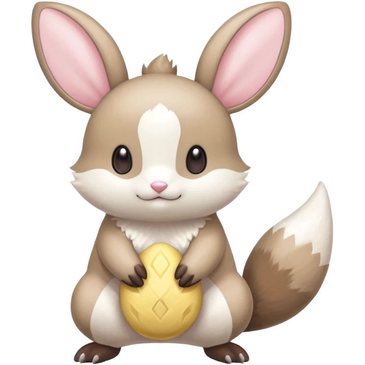 Tropical Exotic Minccino-Buneary-Pachirisu-Emolga-fusion  emoji