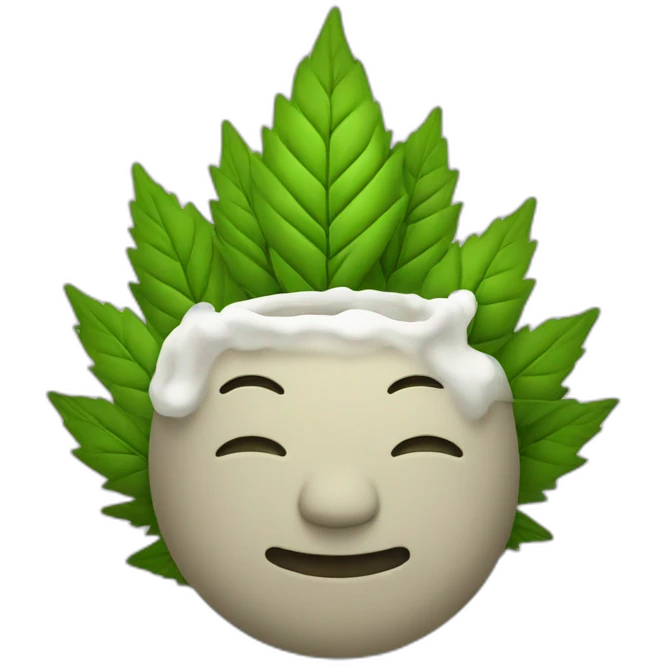 fumando cannabis emoji