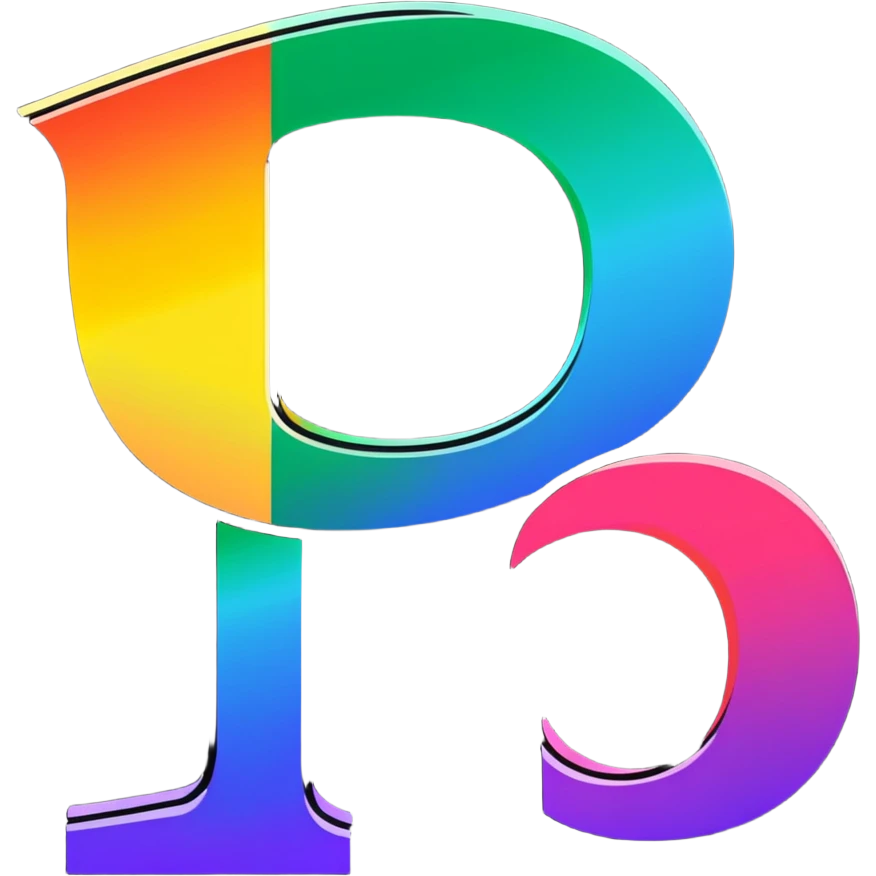 Colorful Gradient Alphabetical Letter “D” emoji