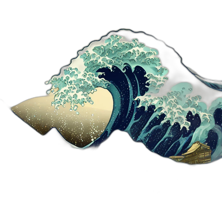 large wave off kanagawa emoji