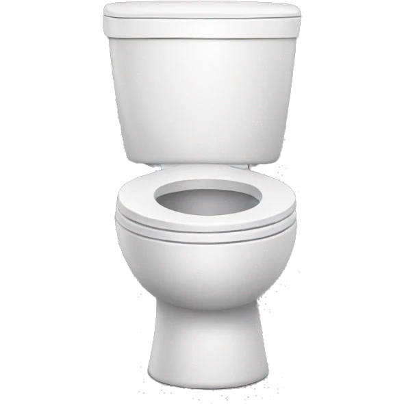 Toilet with a head emoji