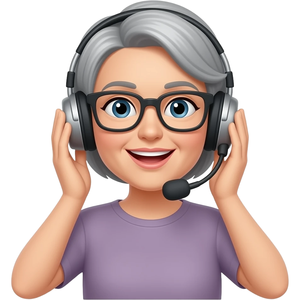 listening to Mum talking emoji