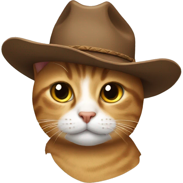 cat with cowboy hat emoji