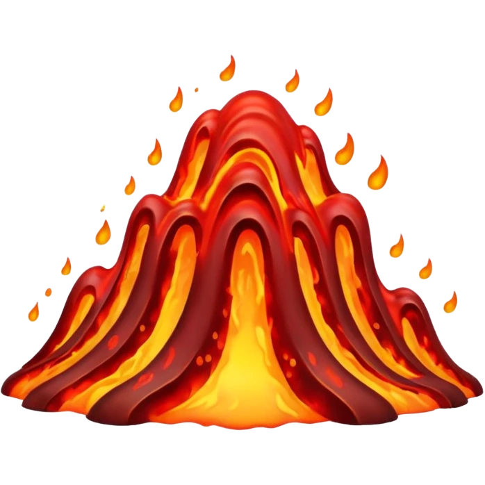 red lava wave emoji