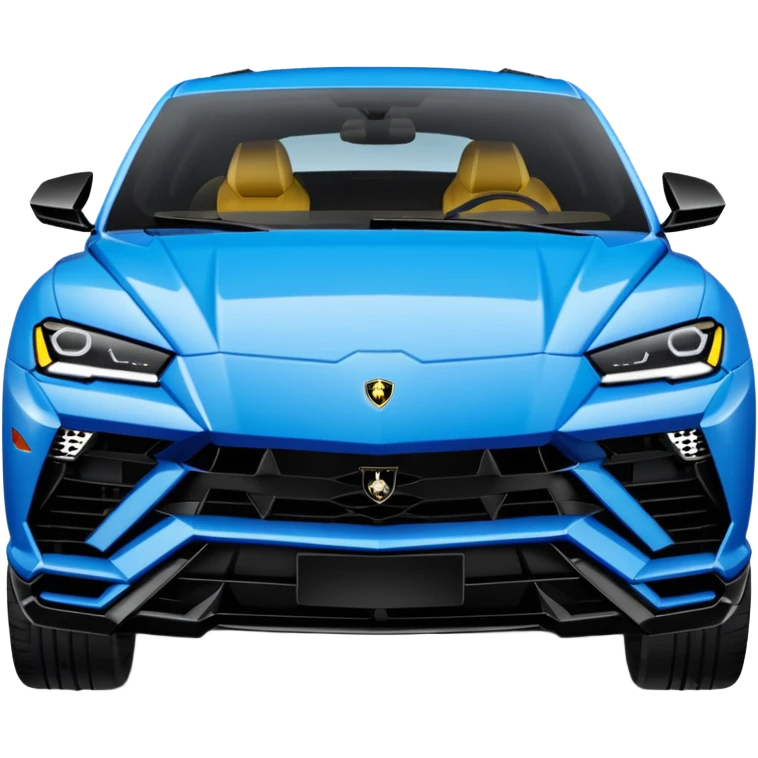 lamborghini urus de face bleu emoji