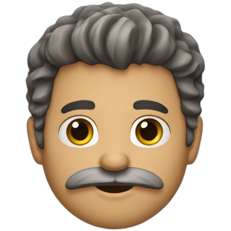 Chauve barbe emoji
