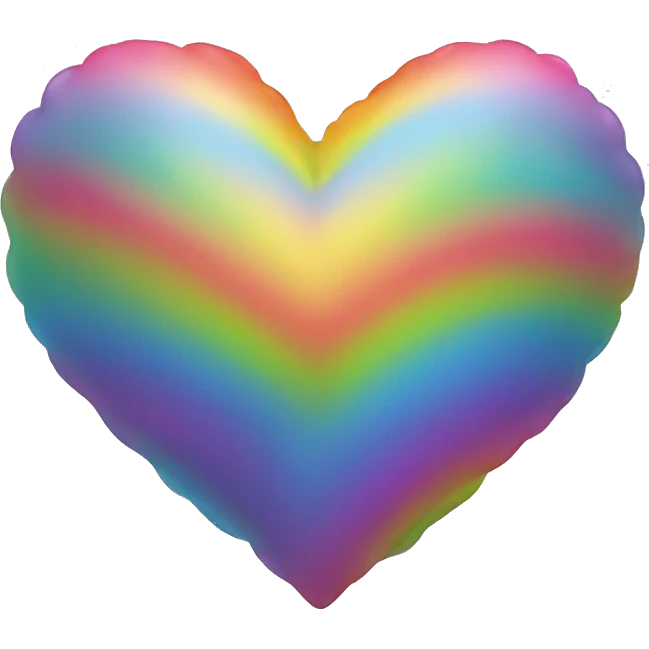 Rainbow heart fully covered  emoji