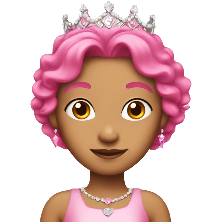 Pink princess emoji