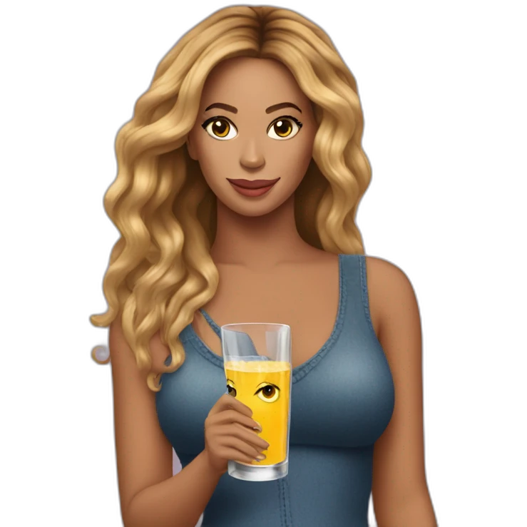 Beyoncé hiding a glass horse emoji