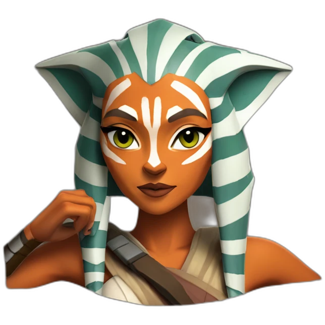 sexy ahsoka tano holding hera syndulla emoji