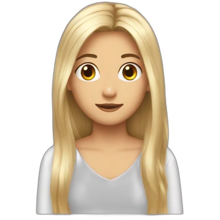 Me long hair emoji
