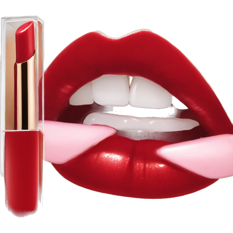 Clear Dior red  lipgloss emoji