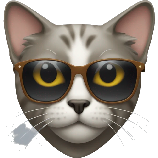 Cat with sunglasses emoji