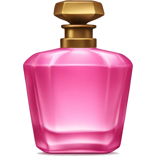 Pink expensive bottle of perfume emoji