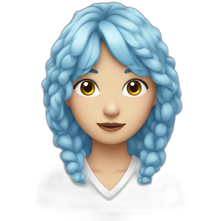 Cœur bleu emoji