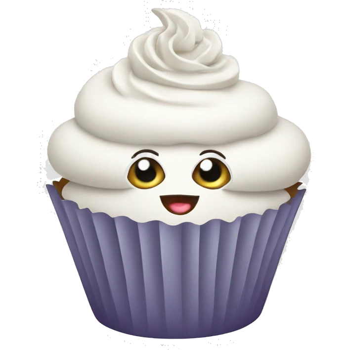 cupcake white emoji