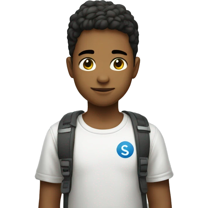 boy with sigma symbol on shirt emoji