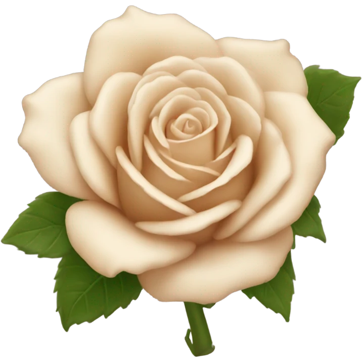 beige rose emoji