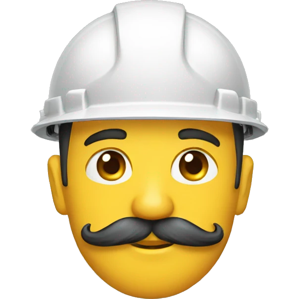 construction crane mustache emoji