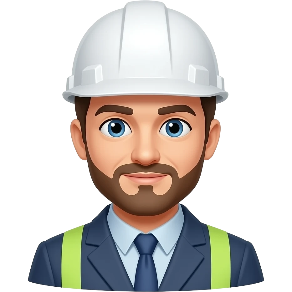 ingeniro con casco blanco emoji