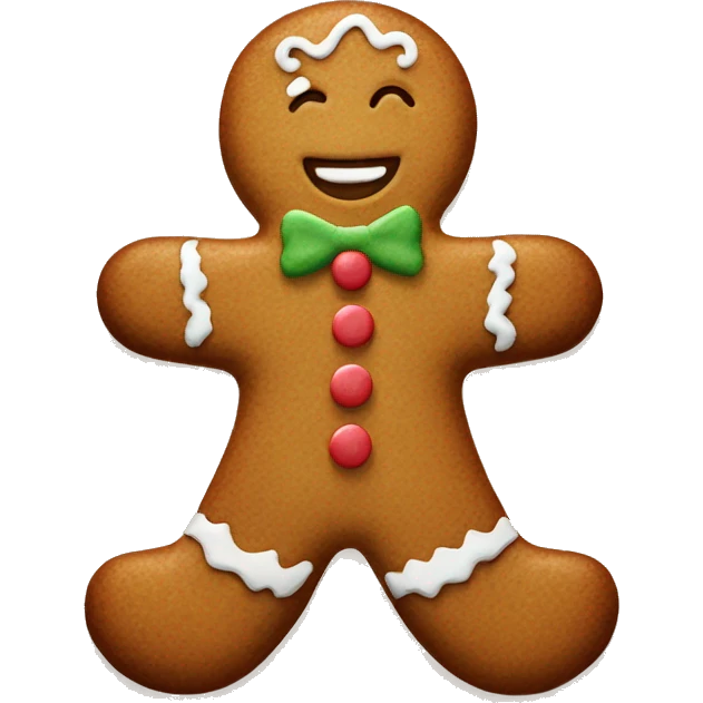 Gingerbread man emoji