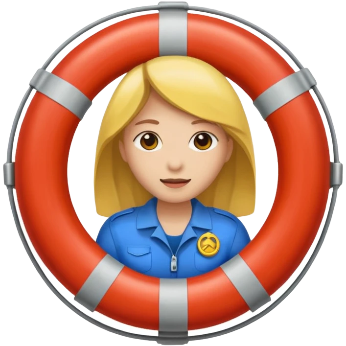 life saver woman emoji