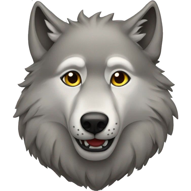 a wolf  emoji