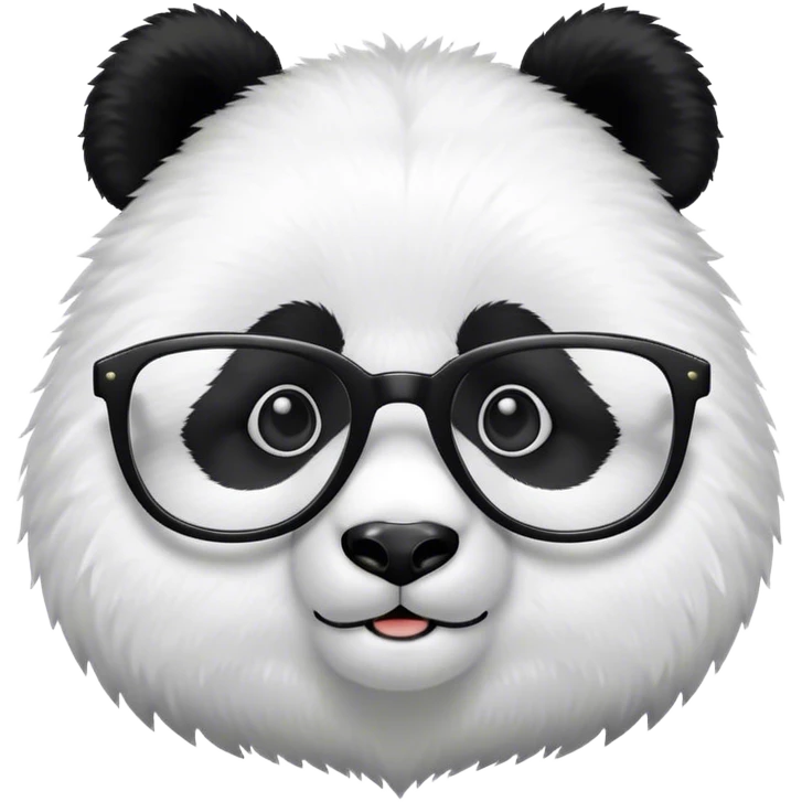 Has un panda con lentes emoji