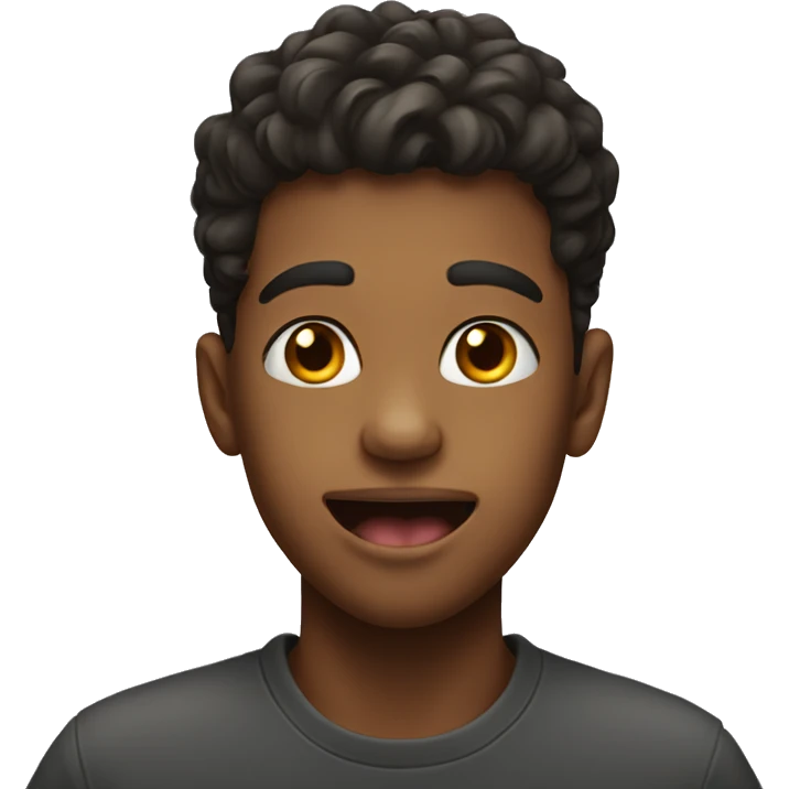 Boy with his tongue out  emoji