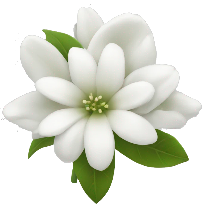 White flowers  emoji