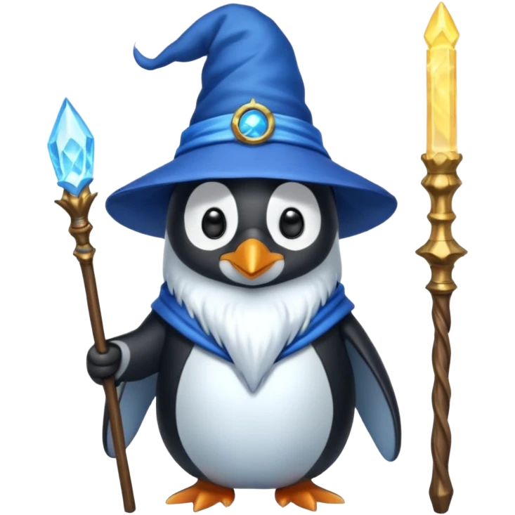 Penguin Wizard emoji