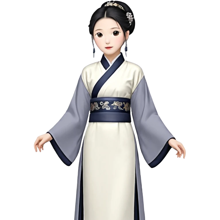 一个女人穿着衣服，表情不开心，手势做交叉摆手的姿势 emoji