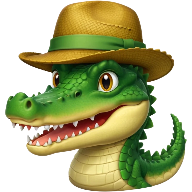 crocodile in hats emoji