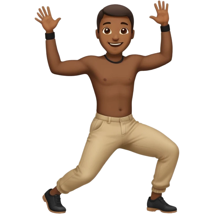 silly black guy twerking emoji