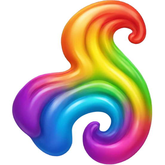 A rainbow yeti poop swirl emoji emoji
