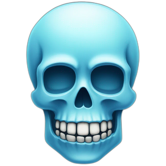 Calavera con hielo  emoji