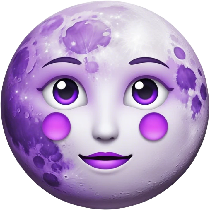 Moon and roxo emoji