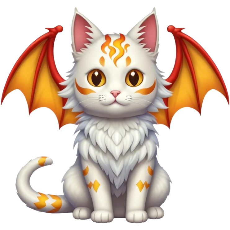 Cat with dragon wings emoji