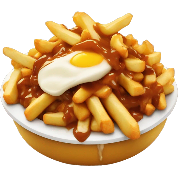 Poutine qui mange une poutind  emoji