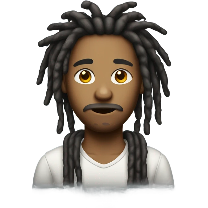 nonchalant dread head emoji