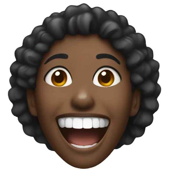 black girl laughing  emoji