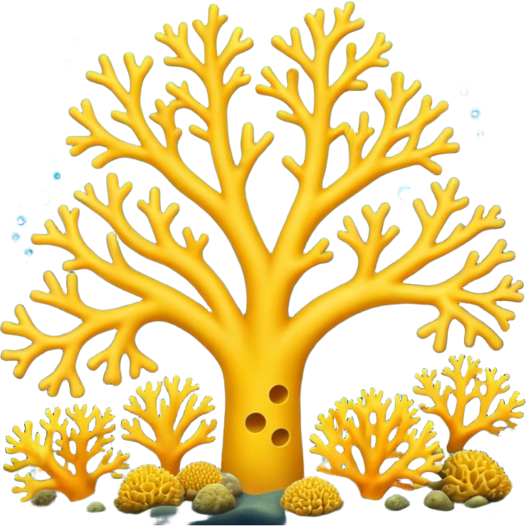 yellow Corals emoji