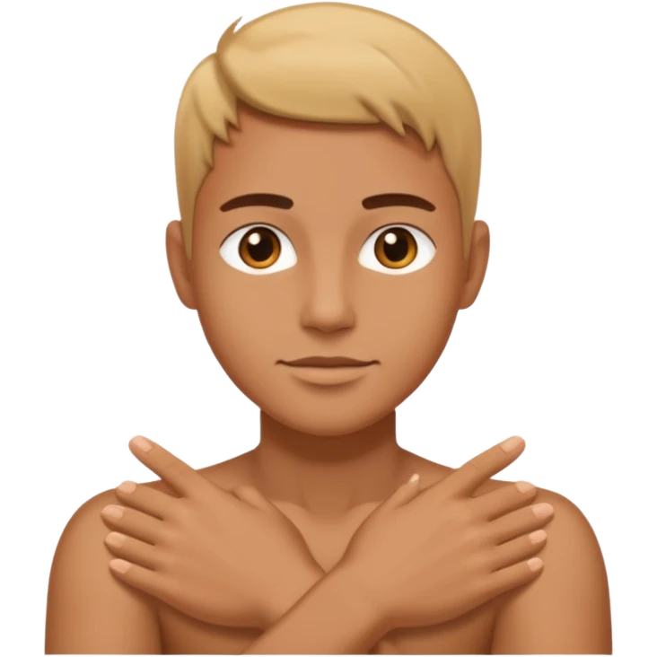 person highlighting their shoulders and arms emoji