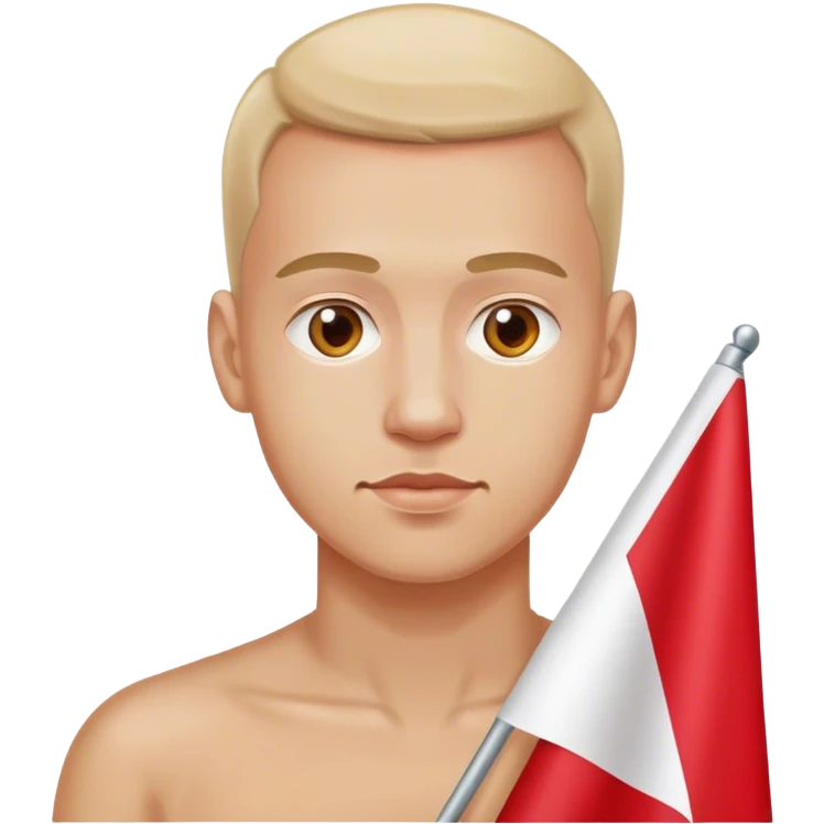 man with polish flag emoji