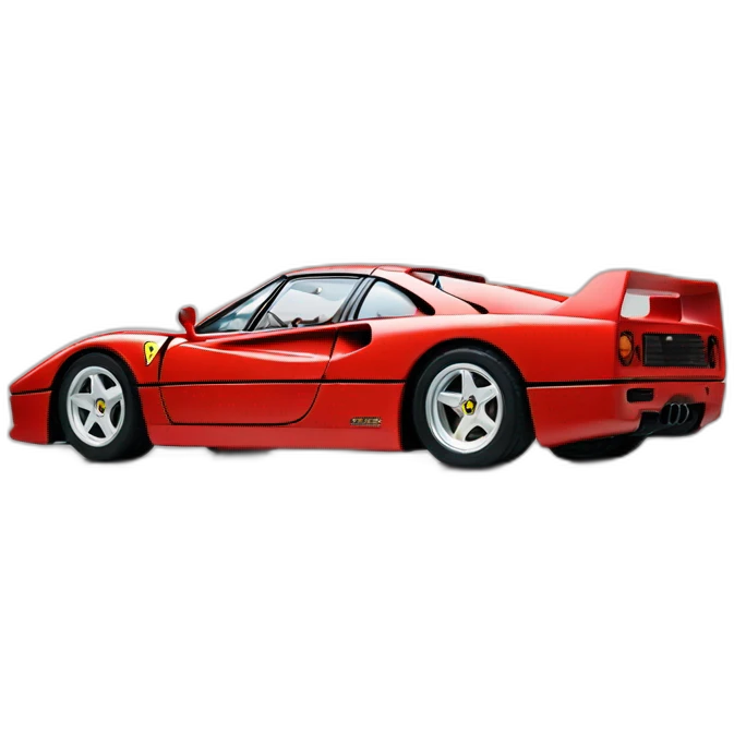 Ferrari f40 in profil emoji