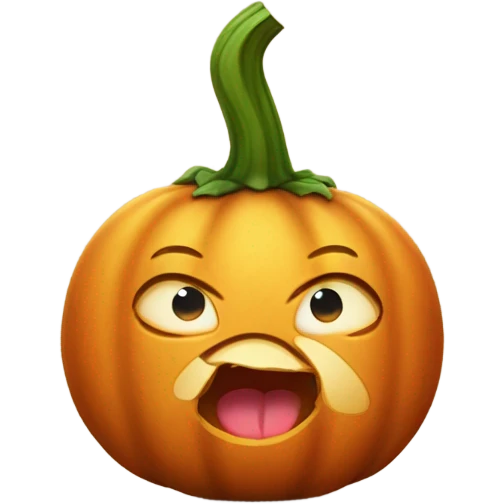 A kissy face but it’s a pumpkin, like “good night, pumpkin” emoji